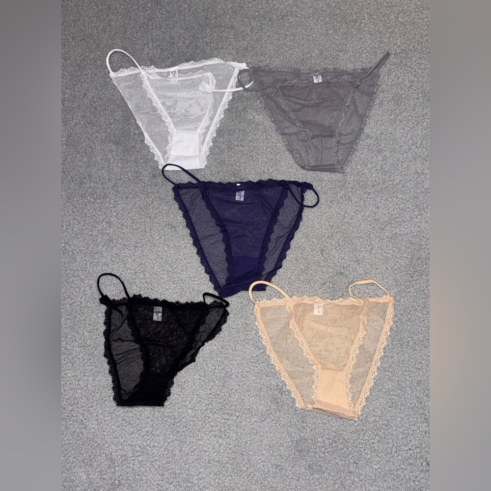 Set of 5 Lace Mesh String Bikini